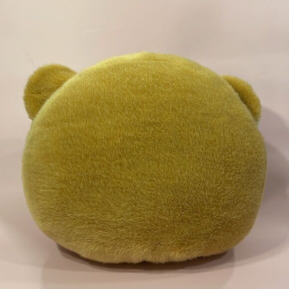 Classic Teddy Bear Head Pillow Golden Beige/Brown w Black Nose Excellent Used … - Picture 3 of 7